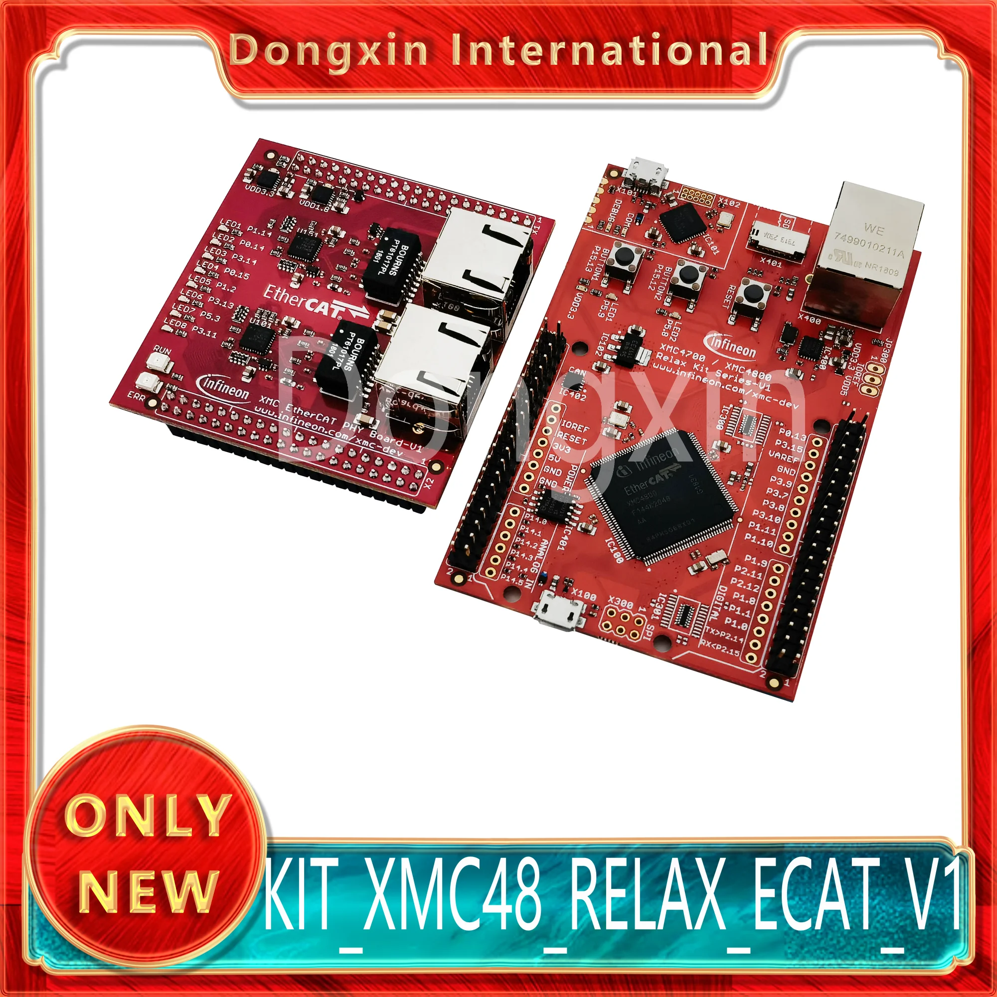 KITXMC48RELAXECATV1 TOBO1 XMC4800 Ethernet Cat Kit макетная плата