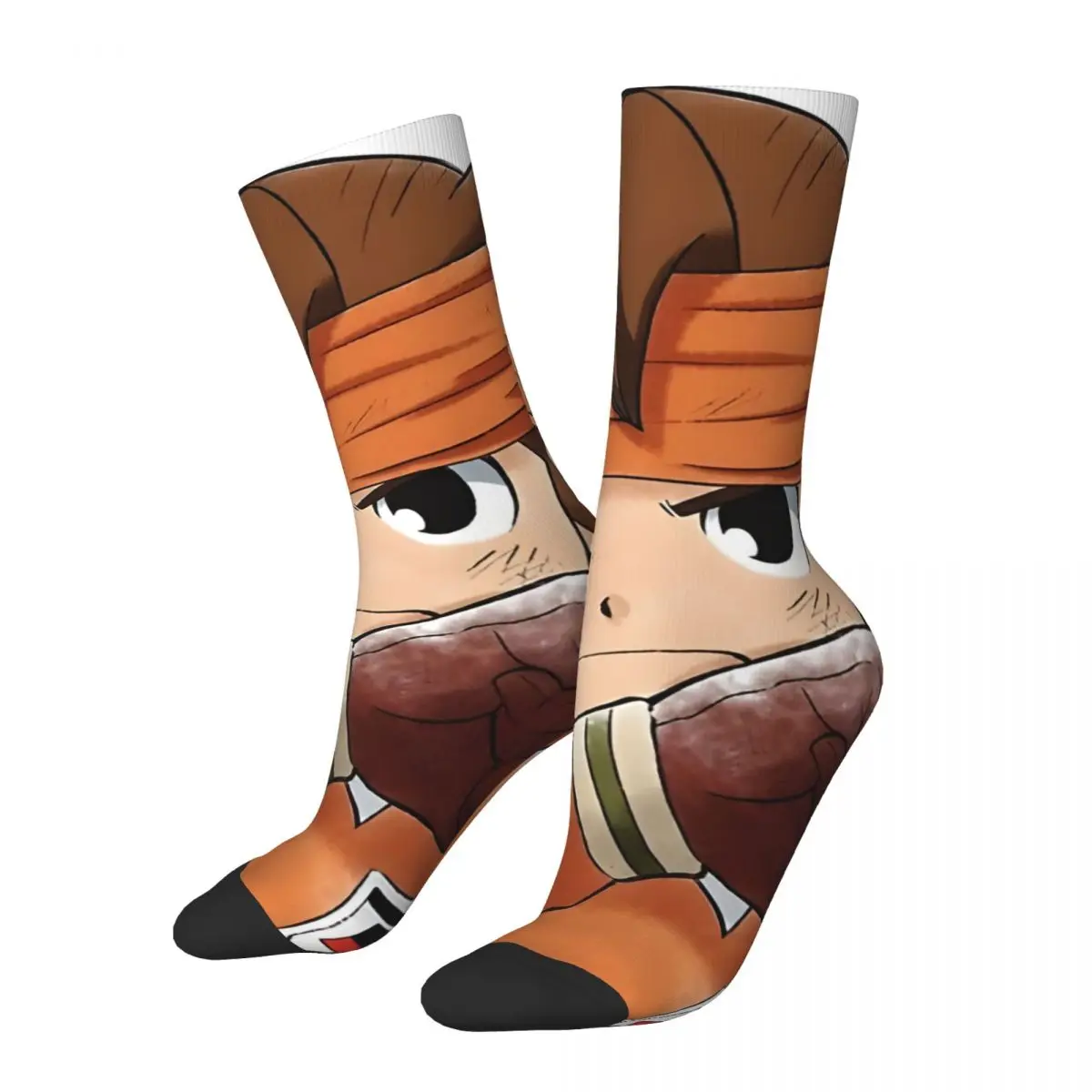 Мужские Компрессионные носки в стиле ретро Inazuma одиннадцать Марк Эванс бесшовные