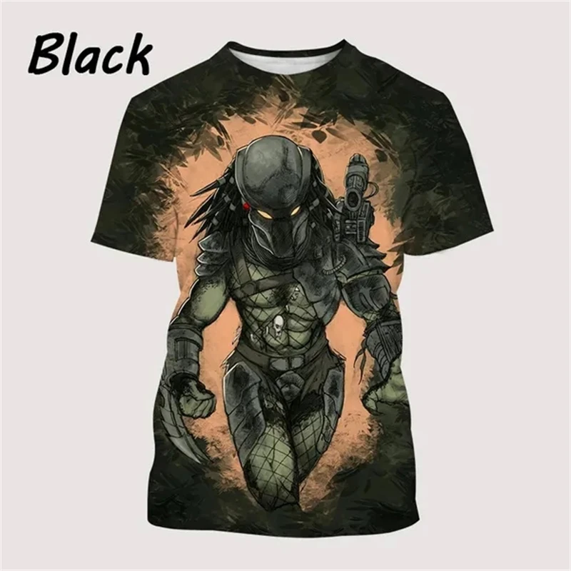 

New Summer Fashion 3D Printing Movie Element T-shirt Hip Hop Street Outdoor Leisure Men's Round Neck Top Loose Breathable shirt