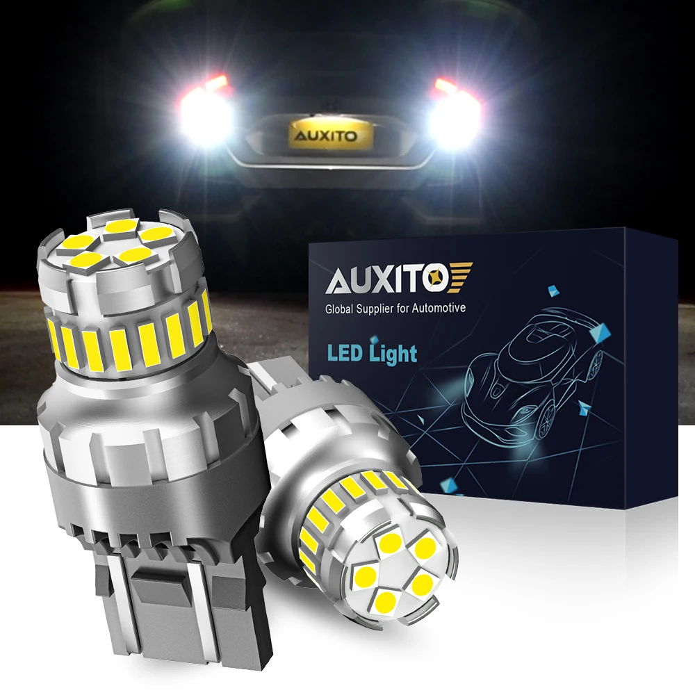 

AUXITO 2 шт. T20 светодиодный Canbus 7443 W21/5W 7440 W21W светодиодная лампа 6500K белый автомобильный парковочный светильник DRL дневные ходовые огни 12 В