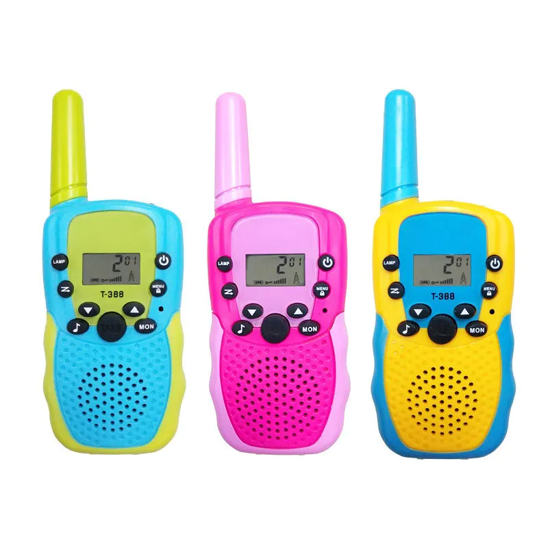 2PCS Kids Walkie Talkie Celular Toys Handheld Transceiver Highlight Phone Radio Interphone Children Talkie Walkie