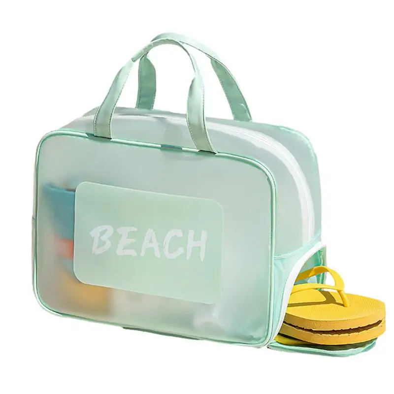 

Пляжная сумка-тоут, дорожная Водонепроницаемая сумочка-тоут с молнией и ручкой, влажный и сухой органайзер для пляжа, путешествий, рыбалки