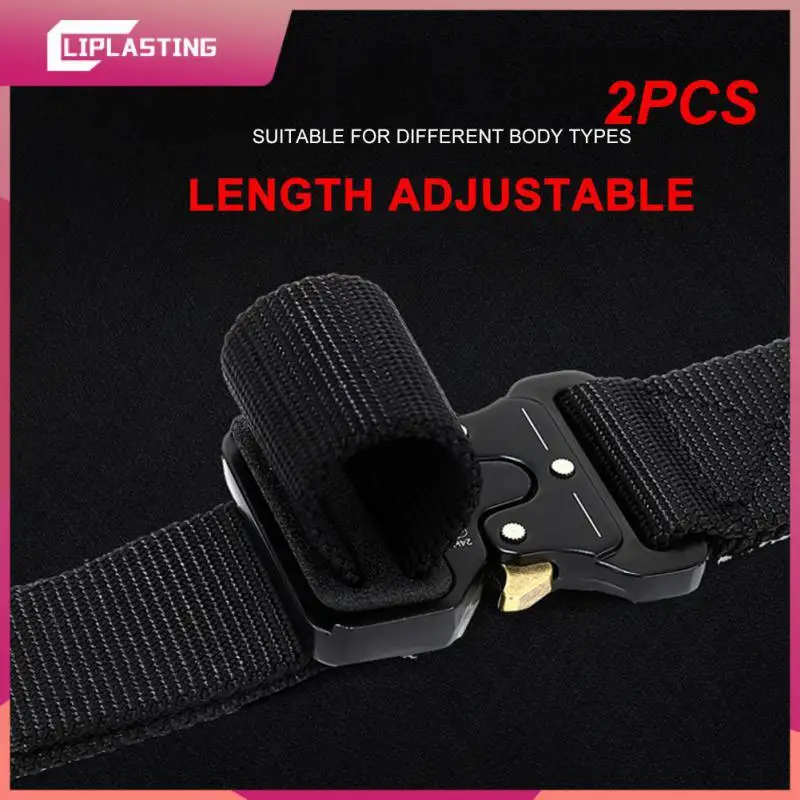 

2PCS Tactical Army Belt Men Outdoor Hunting Metal Tactical Belts Multi-function Alloy Buckle High Quality Marine Corps Canvas