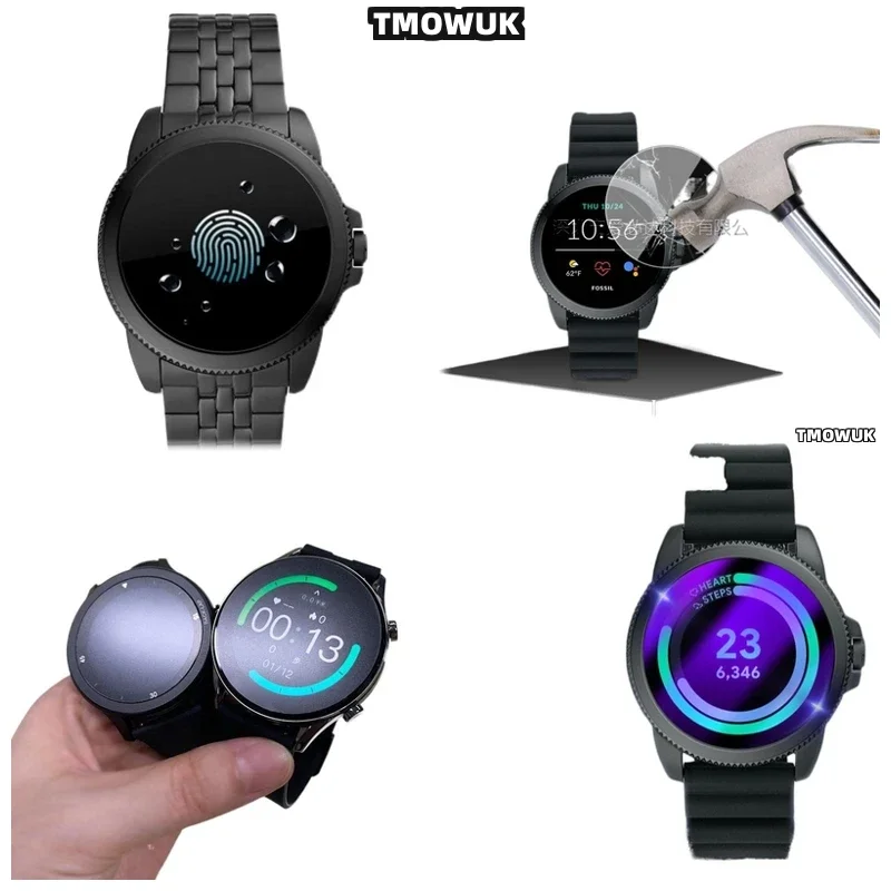Фото Для FOSSIL Gen 5 5E 6 42MM 44MM - ультратонкое закаленное стекло 9H с защитой от царапин HD для смарт-часов №1