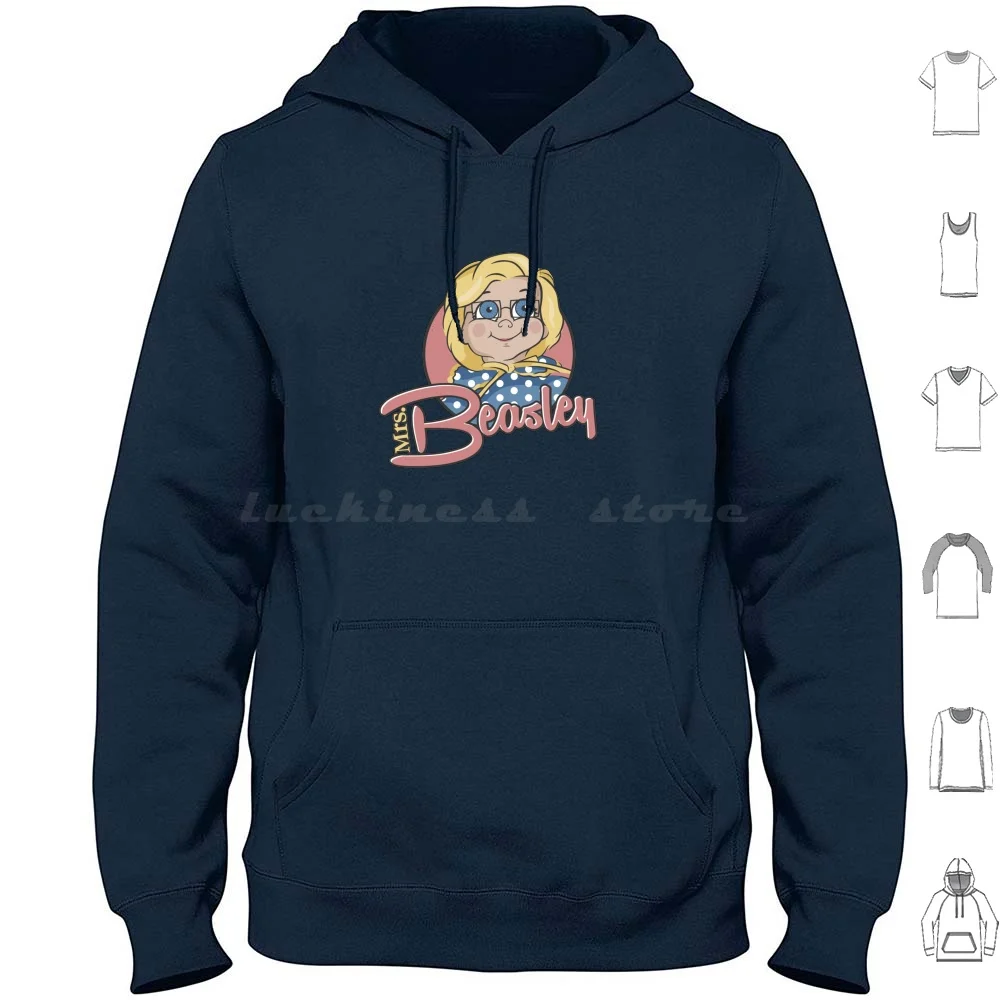 Beasley Hoodies Long Sleeve Beasley Family Affair Buffy Doll Dots Retro Vector Pop Art Sixties Typography 1960S