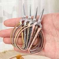 1pc golden scissors durable high steel vintage tailor scissors craft household for fabric scisso rsembroidery sewing shears