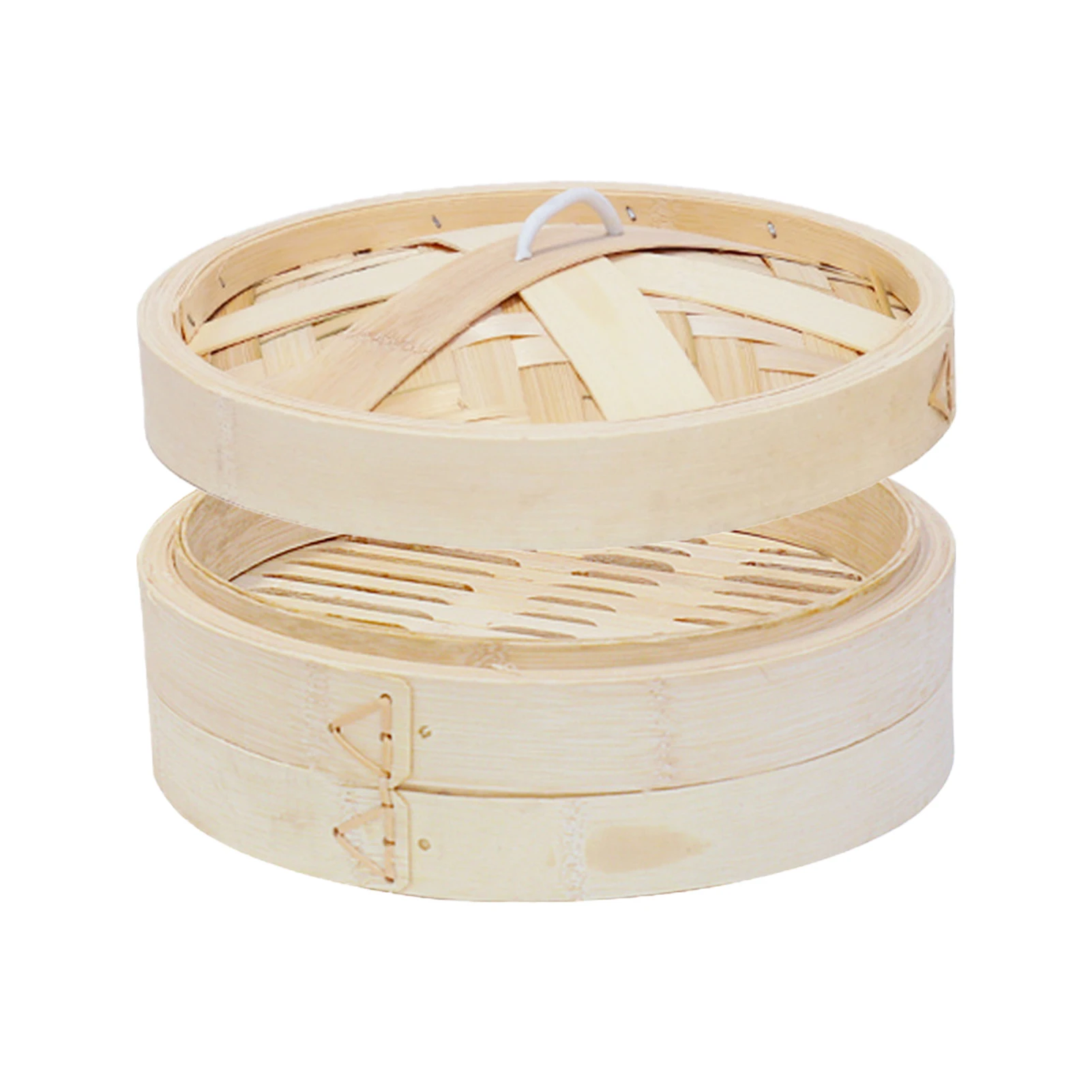 

Kitchen Cooking Dimsum Handmade Dumplings Vegetable Home Bamboo Steamer Fish Rice Breakfast Soap Holder Bao Bun With Lid Basket