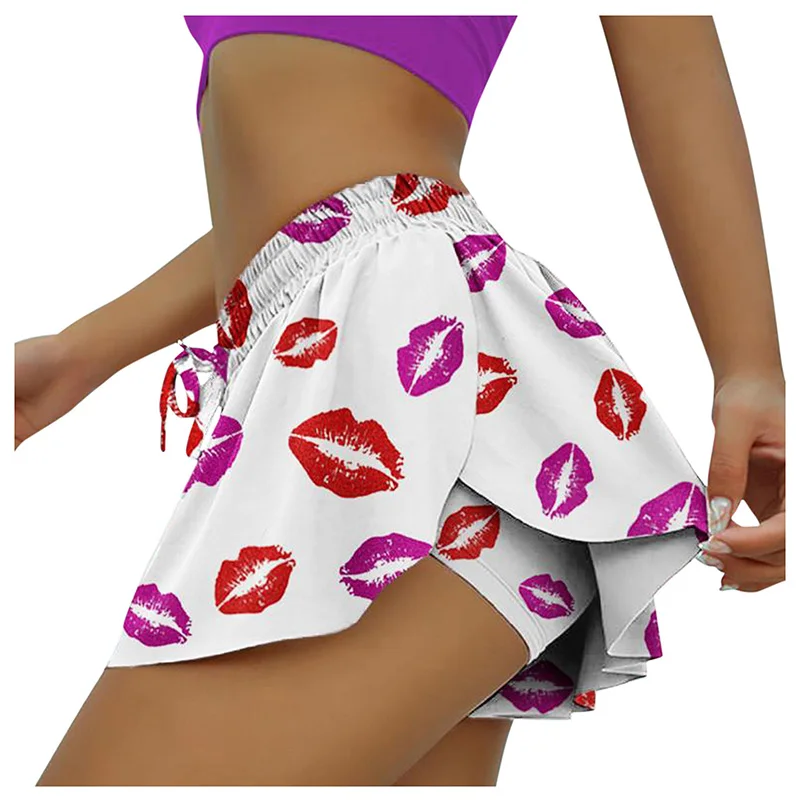 Женские шорты 2 в 1 для бега и занятий йогой тренировок тренажерном зале