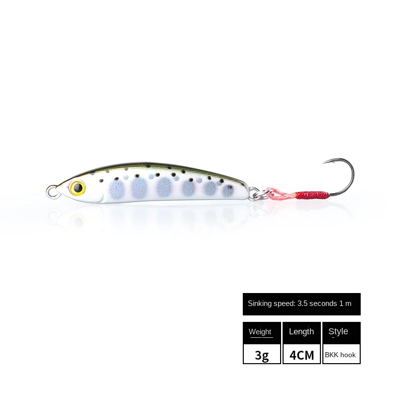 30pcs Artificial Hard Lures Fishing Sinking Wobblers Baits 5 Color 3g Saltwater Swimbait enlarge
