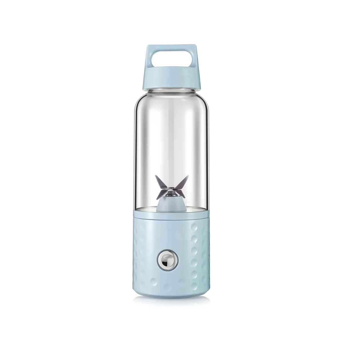 

Портативный блендер, мини-блендер для смузи и коктейлей, дорожная соковыжималка, чашка, устройство для смузи, зарядка через USB, синий