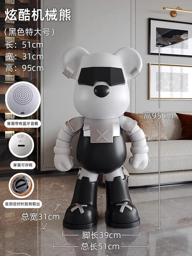 Украшение дома световой меч статуя медведя большое украшение для пола гостиная