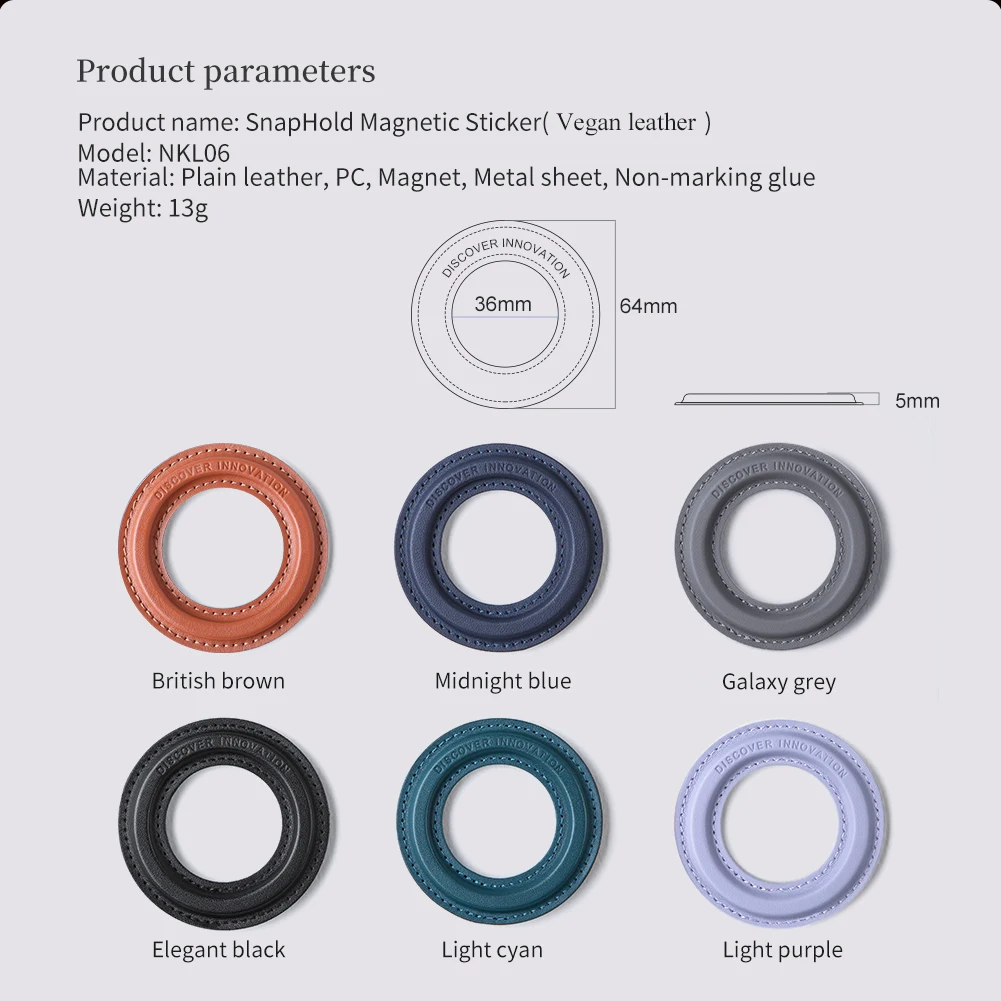 Nillkin 2 Pack SnapHold Magnetic Sticker for iPhone 12 13 14 Pro Max