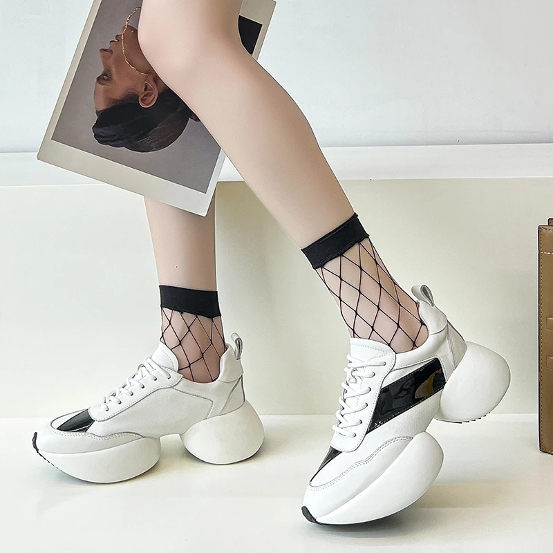 

Rimocy 2022 Autumn Chunky Sneakers for Women Designers Thick Bottom Sports Shoes Woman Mixed Color Platform Basketball Sneakers