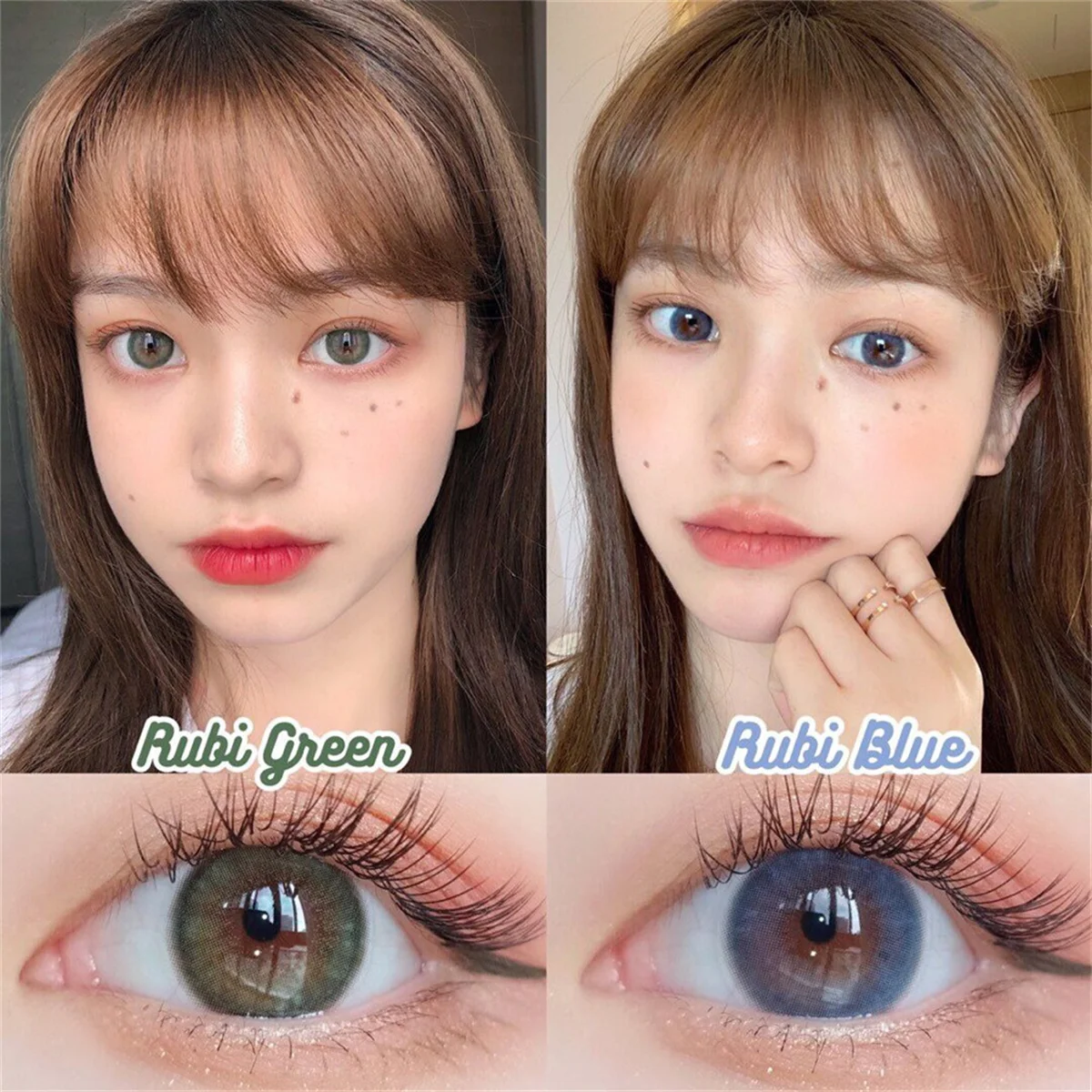 Контактные линзы для макияжа глаз 2 шт./пара