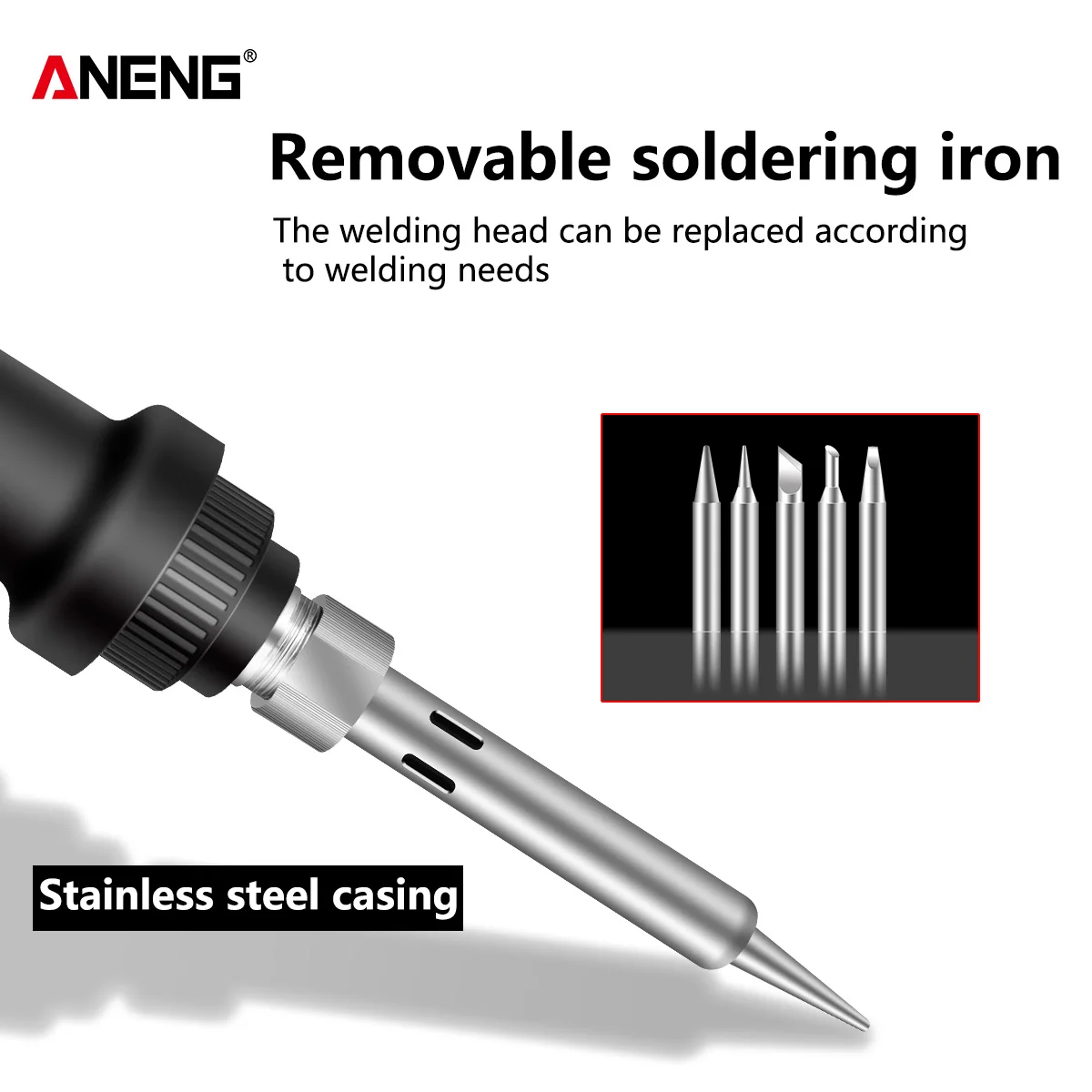 Электрический Мини-паяльник Aneng С Цифровым Жк-дисплеем Интеллектуальный