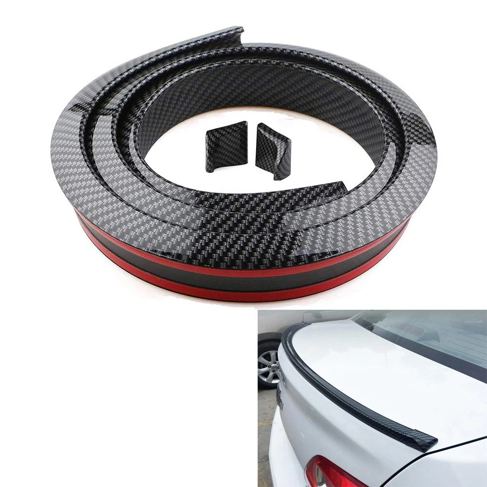

Универсальный автомобильный спойлер для заднего крыла, украшения для заднего крыша, наклейки для багажника из углеродного каучука, автомоб...