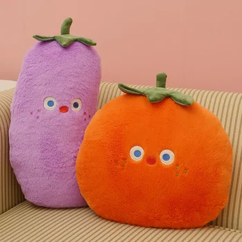 Cute Cute New Vegetable Plush Toy Pillow Home Office Sofas Lumbar Support Pillow Bedside Cushion Creative Funny Pillow