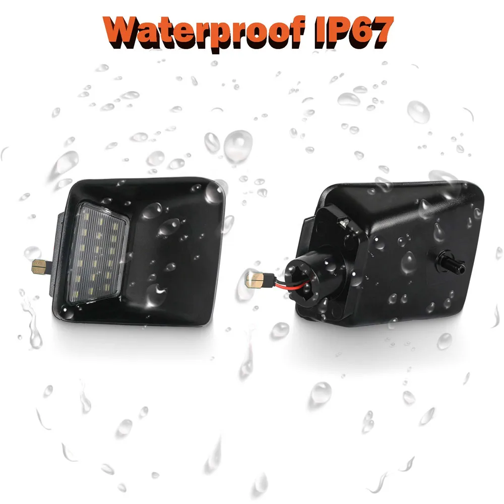 2 светодиодных лампы для номерного знака заднего номера комплект автомобильных