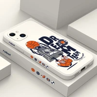 basketball robot phone case for iphone 13 12 11 pro max mini x xr xs max se2020 8 7 plus 6 6s plus cover