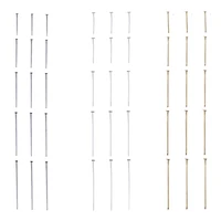 1740pcs flat head pins for jewelry making 6 sizes iron headpins 3 color metal end headpins for earring jewelry making diy craft