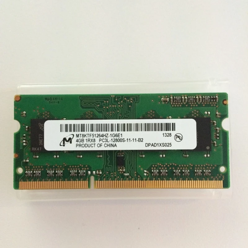 

Micron Curcial Mt8ktf51264hz-1g6e1 4G Pc3l-12800S Laptop Internal Memory
