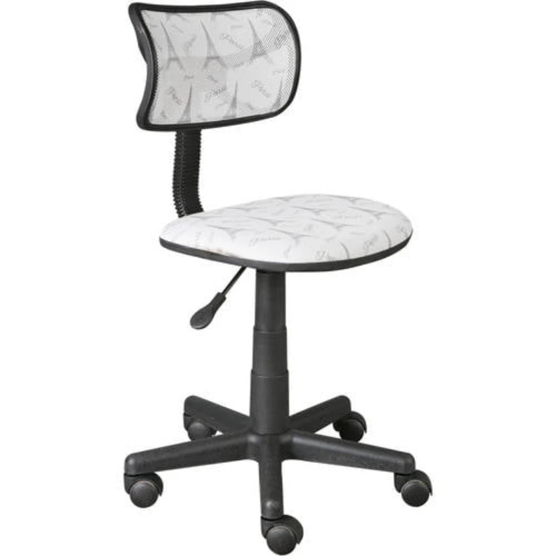With Adjustable Height & Swivel, 225 Lb. Capacity, Off-white