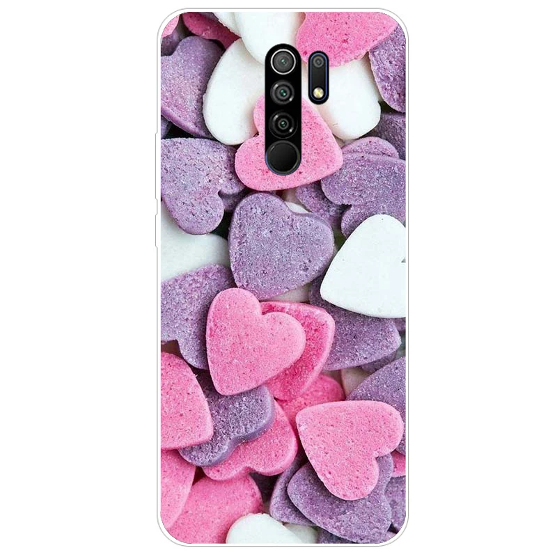 Чехол для Xiaomi Redmi 9 Силиконовый Модный милый матовый чехол бампер Redmi9 Coque Fundas Capa