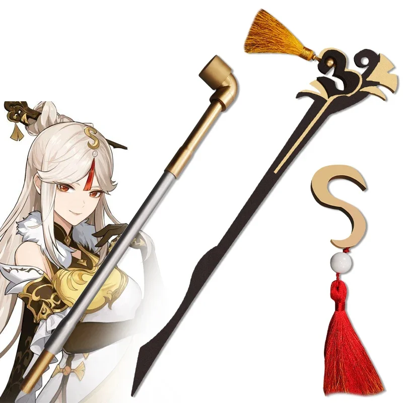 Game Genshin Impact Ningguang реквизит для косплея лба головной убор табачная трубка шпилька