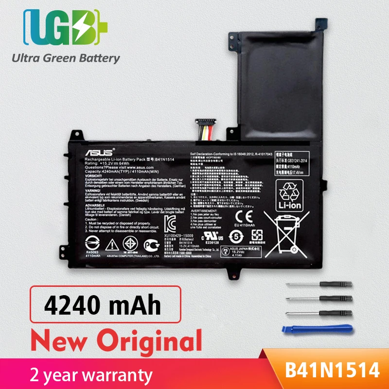 

UGB новый оригинальный B41N1514 N543UA Аккумулятор для Asus Q503UA Series Q503UA-BHI5T16 0B200-0178000