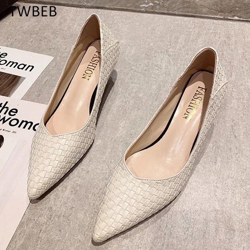 

Faux Crocodile Shoes Woman Office Ladies Women High Heels Point Toe Pumps Sapatos Femininos Salto