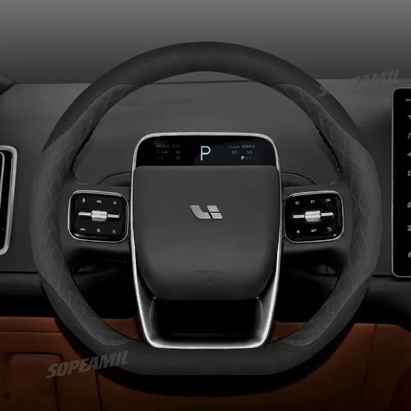 

Нескользящий чехол на руль из кожи и микрофибры для Lixiang ONE Leader IDEAL Li L9 L8 L7 L6 MEGA
