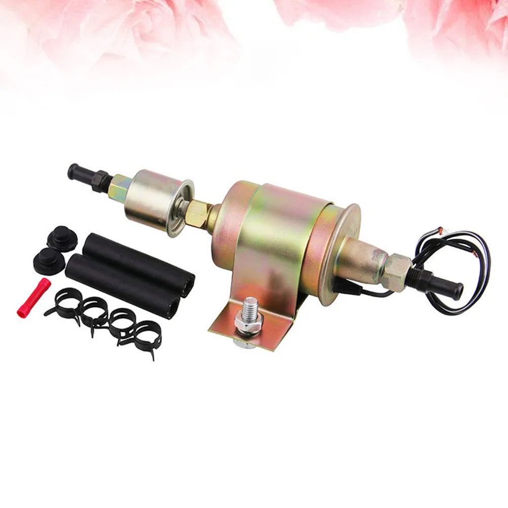 

1 Set 12V Universal Oil Burning Pump Electronic Fuel Pump Car Refitting Accessories Sturdy Metal Petrol Pump for Car Boats Use