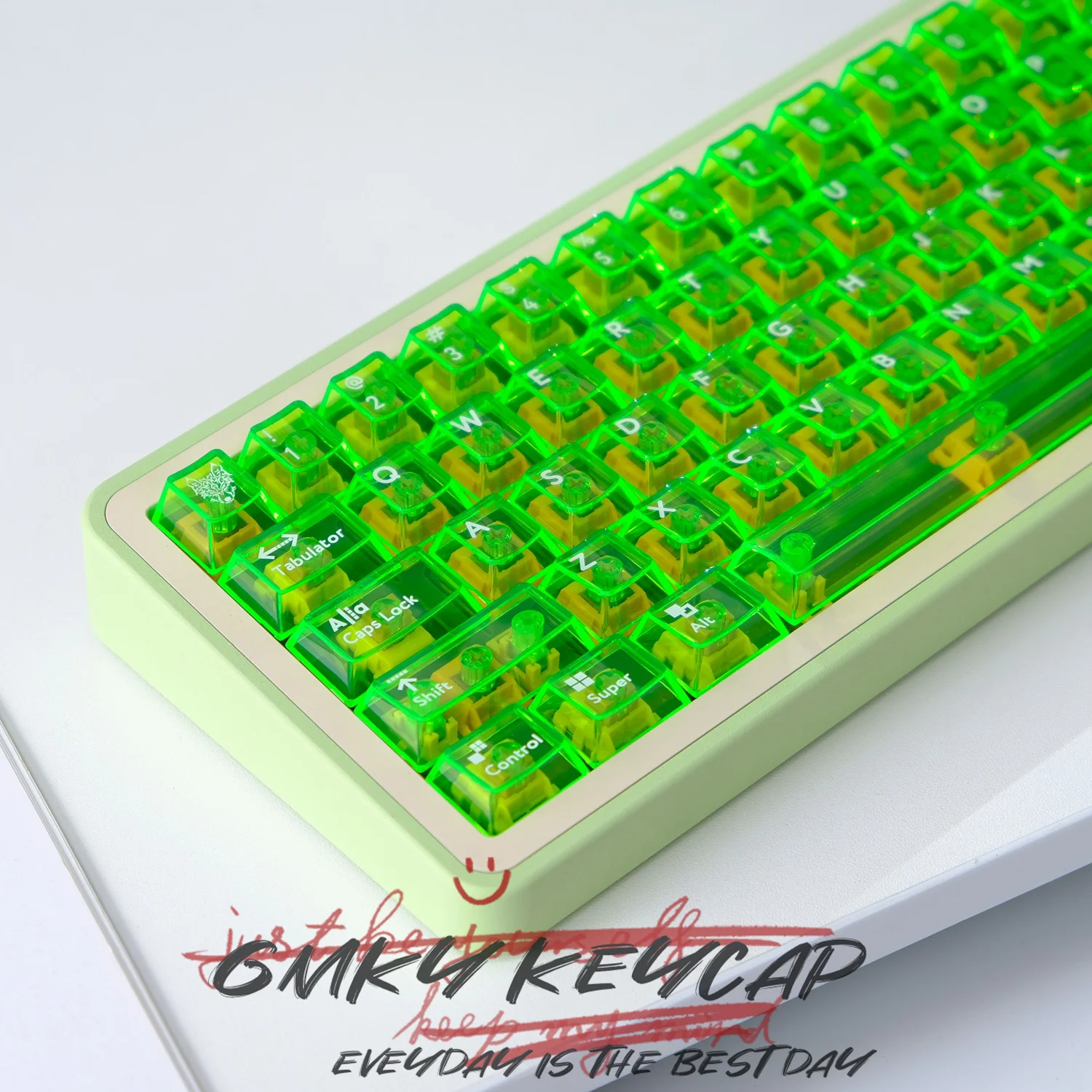 Прозрачные колпачки для механической клавиатуры GMKY MX Switch с двумя выстрелами из