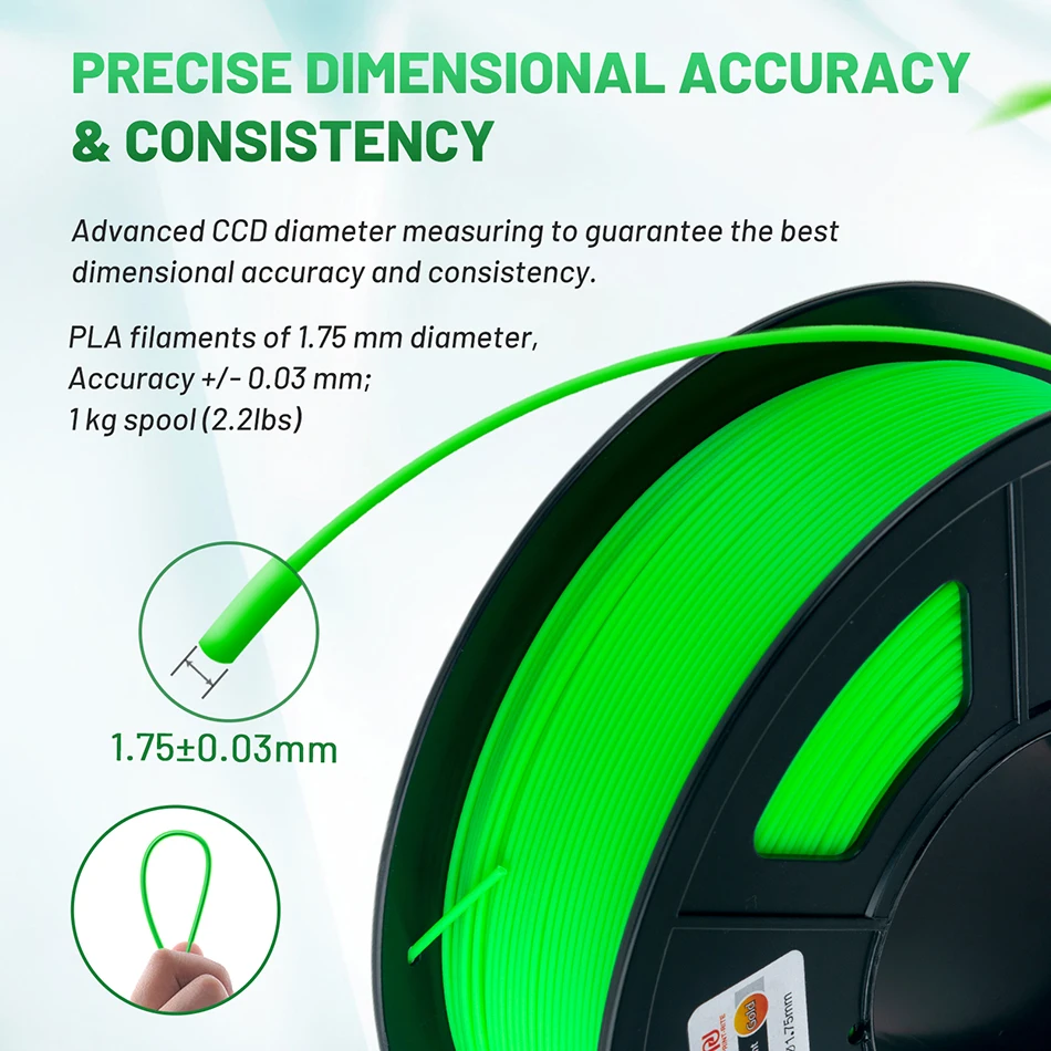 Фото филамент для 3д принтера PLA Plus / ABS 1KG FDM Принтер с 3D - печатью Расходные материалы Высокое качество 1,75 мм + / - 0,02 мм 3D - принтер Расходные материалы Многоцветные №5