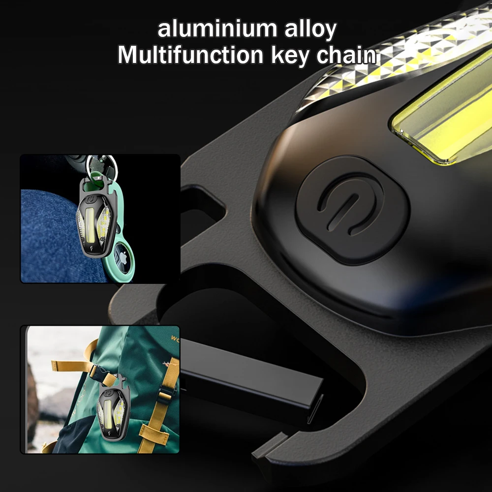 

Rechargeable Flashlights Portable Pocket Keychain Flashlight Work Light For Fishing Camping Emergency Rechargeable Lantern