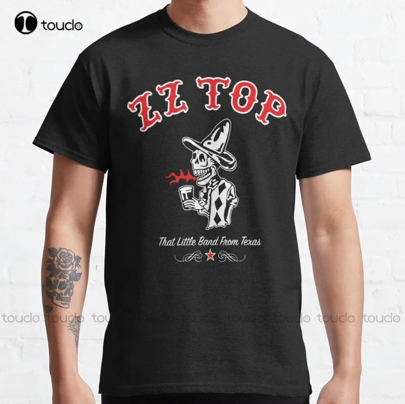 

New Best Seller Zz Top Classic T-Shirt Cotton Tee Shirt S-5Xl