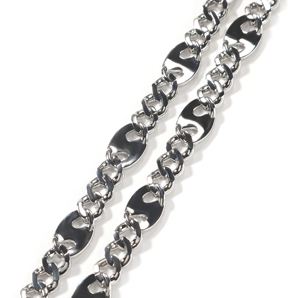 Ожерелье Uwin женское из кубинской цепи украшение в виде холодной Подвески Mariner 11