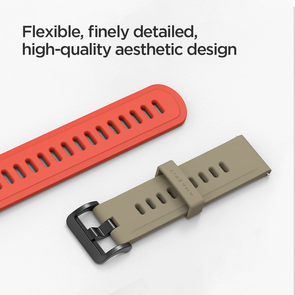 

Original Amazfit Straps 20mm 22mm Fluororubber Replacement Strap For Stratos Pace GTR 47mm High Quality Aesthetic design