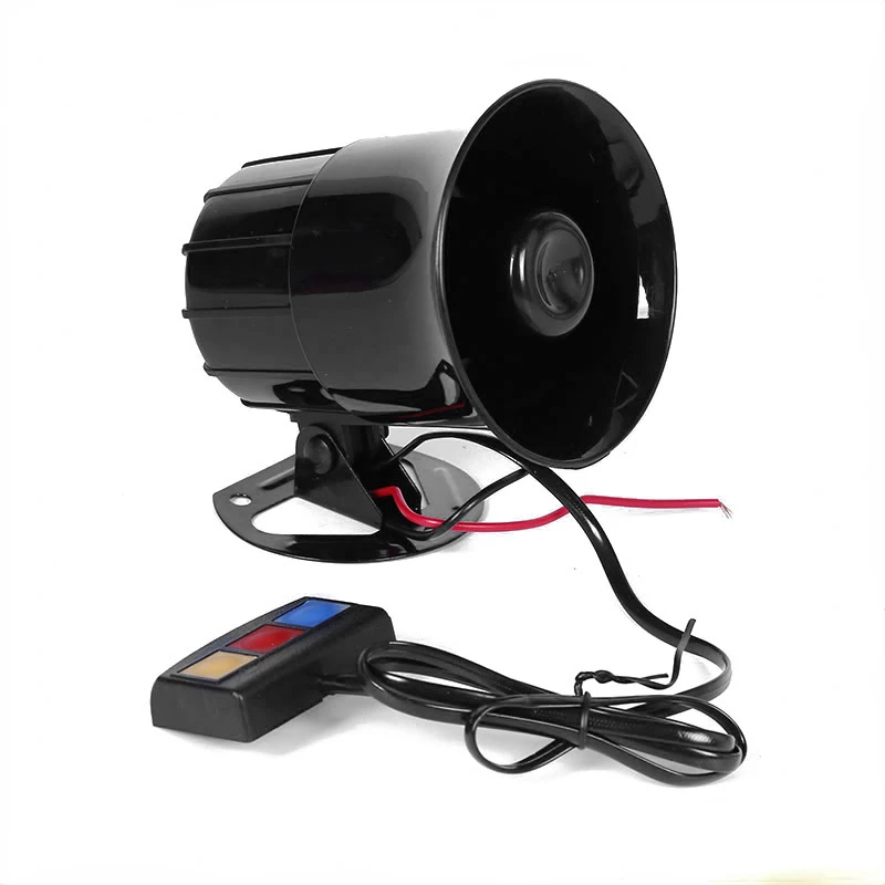 12V Car Motocycle 3 Tone Siren Loud Auto Horn Loudspeaker Electric Ambulance Alarm Sound Speakers 110dB Universal enlarge