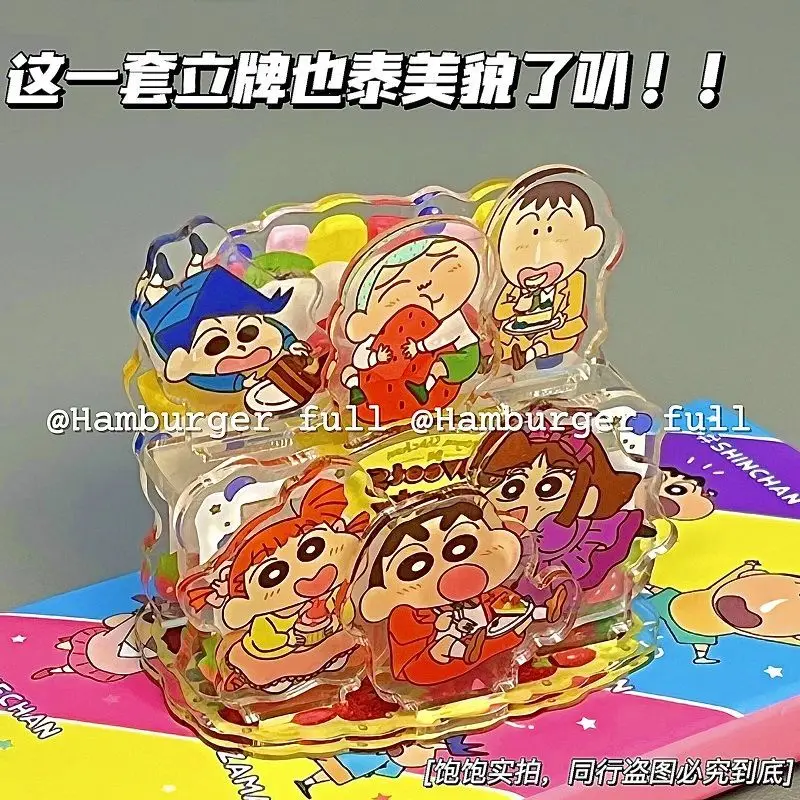 Аниме Crayon Shin-chan kawaii экшн-Фигурка конфеты женская сцена табличка вечерние кукла