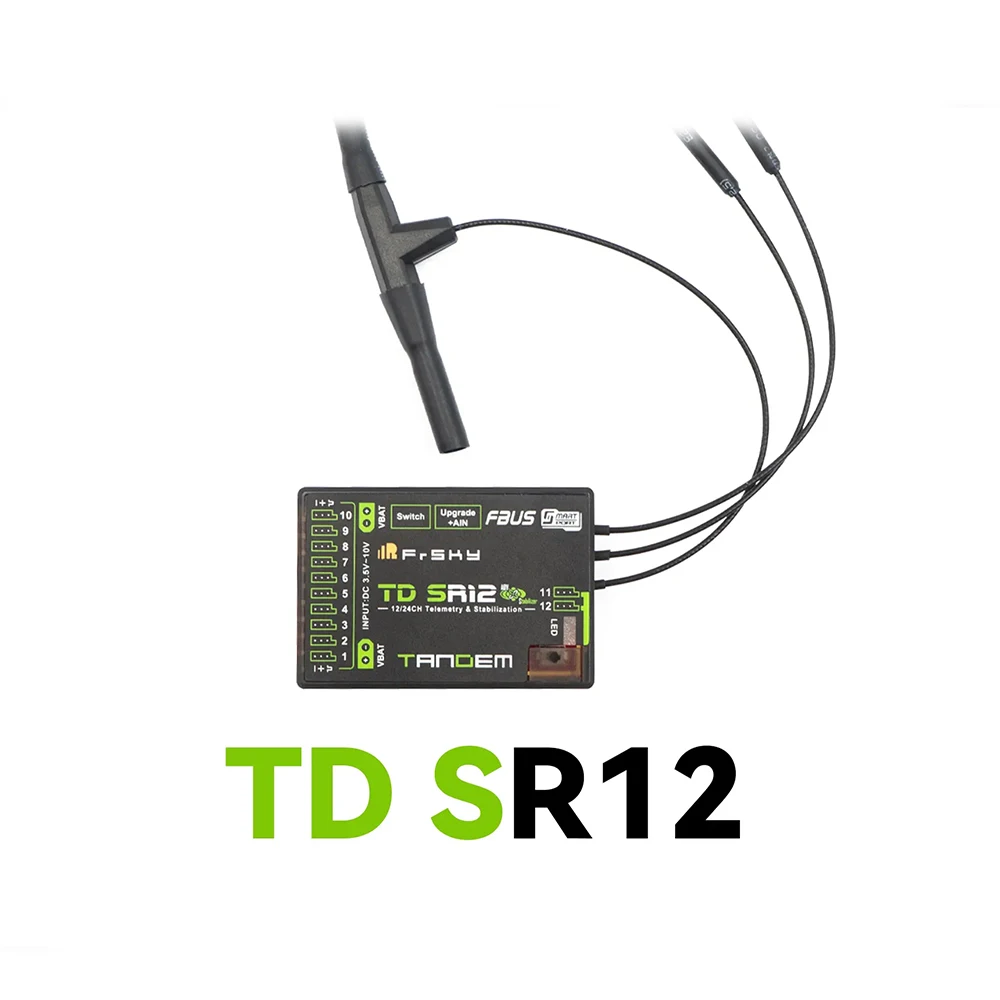 

FrSky TD SR12 Receiver 2.4Ghz 900Mhz Long Range Telemetry ADV Stabilizer Function
