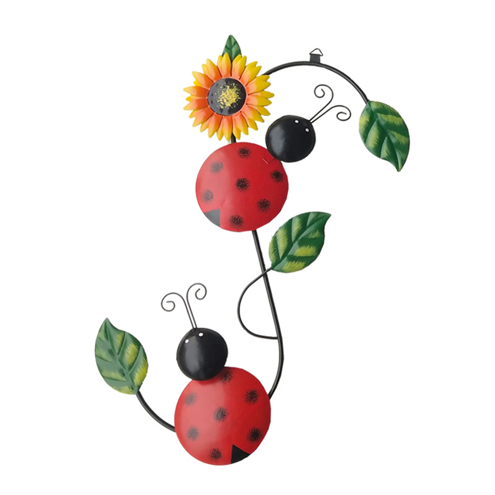 

Подарок на балкон, железные статуи пчелы, божья коровка, настенное украшение, уличный садовый забор, современный милый домашний декор, подве...