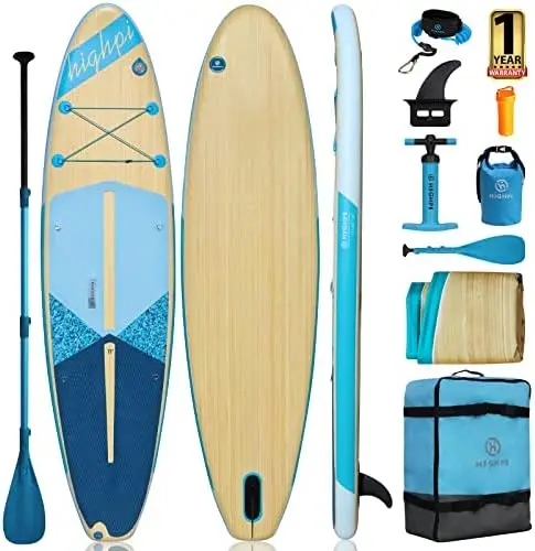 

Stand Up Paddle Board 11'x33''x6''W Premium SUP Accessories, Backpack, Wide Stance, Surf Control, Non-Slip D Surfer accessories