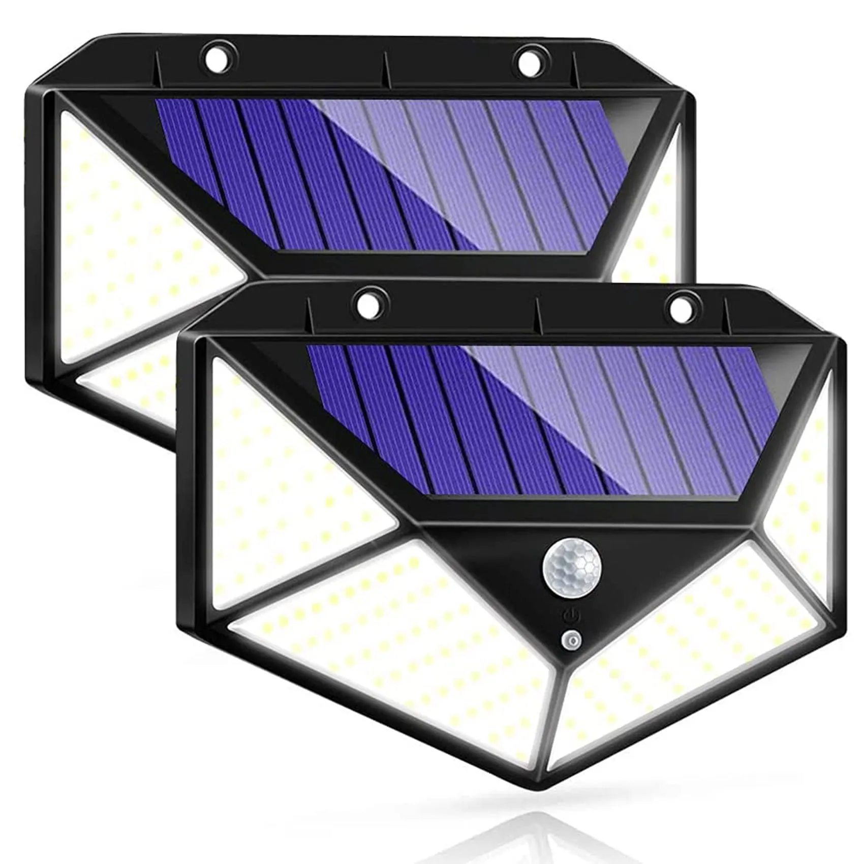 

Настенный светильник на солнечной батарее, 100 светодиодов для наружного использования с датчиком движения, водонепроницаемый настенный св...