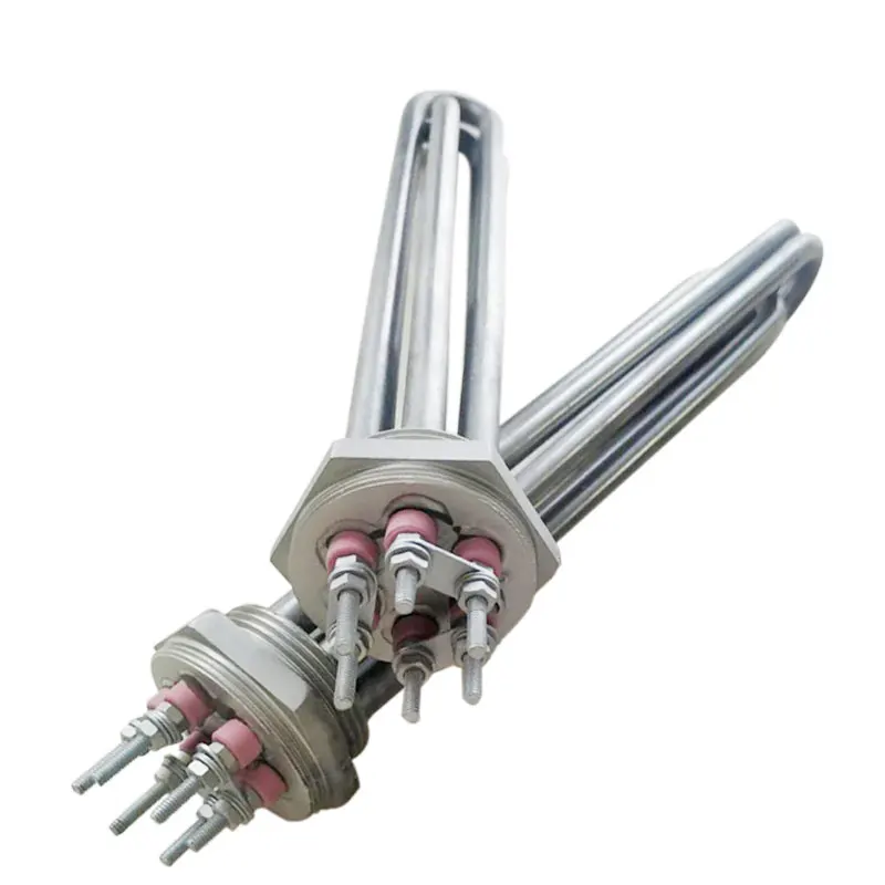 

Stainless steel flange electric heating tube heat transfer oil heating tube boiler / water tank heater 220v/3kw380v/6kw