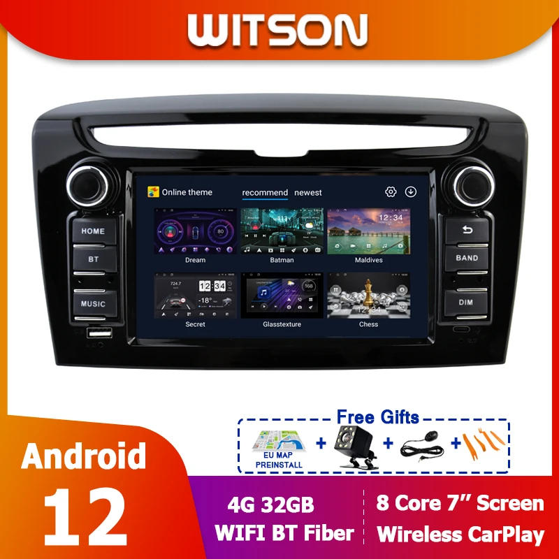 Car Radio 7'' Multimedia For LANCIA YPSILON 2011 - 2020 Android 12 Stereo Autoradio DSP GPS WIFI Bluetooth 4G SIM CarPlay RDS FM