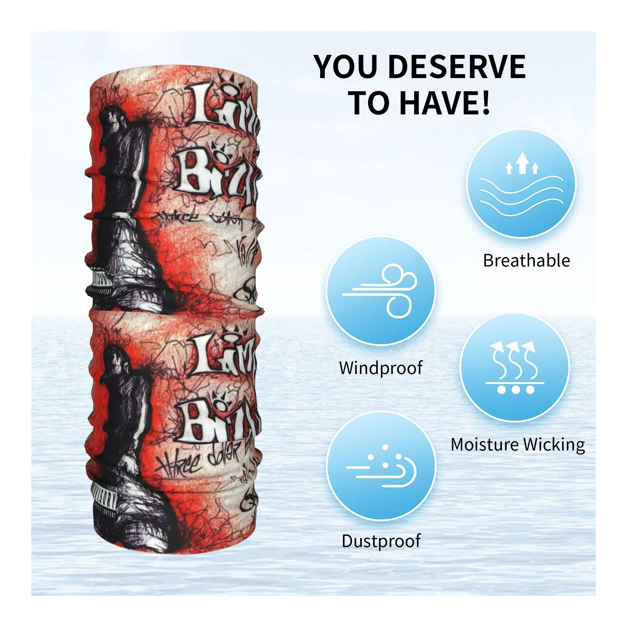 Изготовленные на заказ Bizkits Rap Rock Roll Limps классическая брендовая бандана теплая для