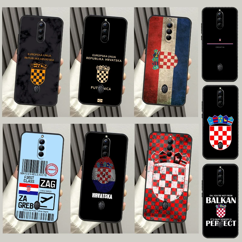 Хорватский флаг искусство Обложка для ZTE Nubia Red Magic 6 6S 7 7S 8 Pro Plus чехол 6R бампер