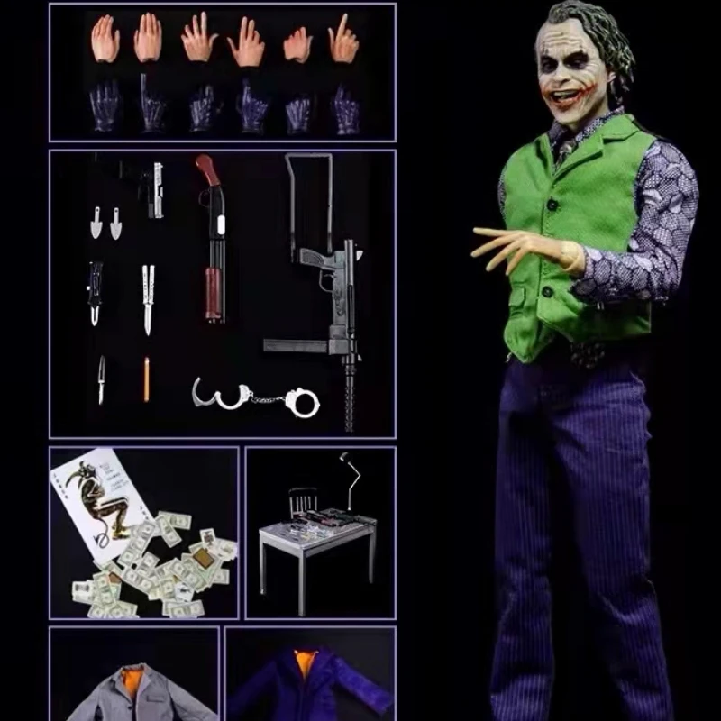 

SHF Joker Heath Ledger Commoner подвижная ручная модель орнамент DC клоун полный корпус подвижная Подлинная