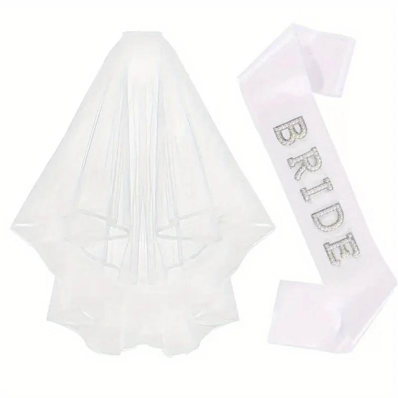 

Свадебная вуаль с поясом, 2 шт.